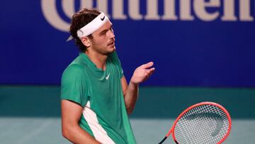 Tennis - ATP 500 - Mexican Open - Arena GNP Seguros, Acapulco, Mexico - February 26, 2024 Taylor Fritz of the U.S. reacts during his round of 32 match against Italy's Matteo Arnaldi REUTERS/Henry Romero