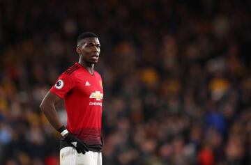 Paul Pogba of Manchester United during the Premier League match between Wolverhampton Wanderers and Manchester United