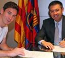 El Barcelona hace oficial la mejora de contrato de Messi