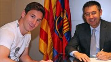 El Barcelona hace oficial la mejora de contrato de Messi