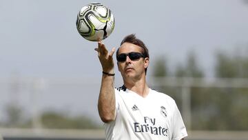 Lopetegui, en una sesión de trabajo en Estados Unidos.