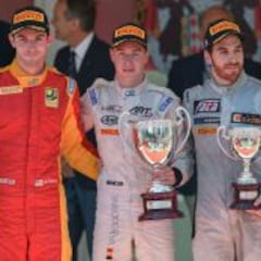 Podio de Canamasas en la primera carrera de Montecarlo