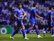 Nicolas Ibanez celebrates his goal 5-0 of Cruz Azul during the round one second leg match between Cruz Azul and Vancouver FC as part of the CONCACAF Champions Cup 2026, at Cuauhtemoc Stadium on February 12, 2026 in Puebla, Mexico.