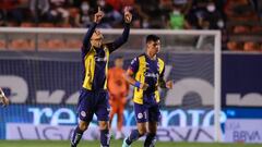 Jos&eacute; Lozano festeja un gol con Atl&eacute;tico de San Luis
