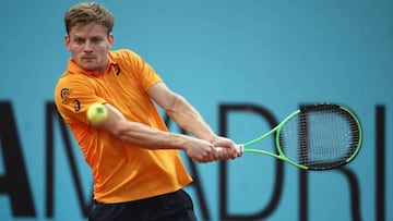 David Goffin at the recent Madrid Masters