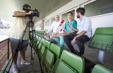 La sesión de fotos de Kepa en su entrevista para el Diario AS