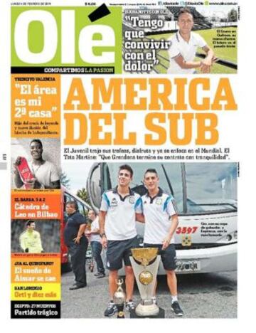 Portadas de la prensa deportiva