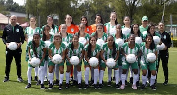 El equipo femenino de Atlético Nacional para la temporada 2018