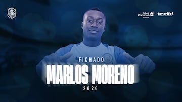 Marlos Moreno regresa a España: Nuevo refuerzo de Tenerife