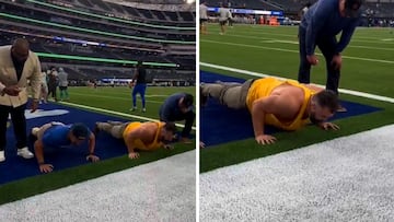 Watch: Jason Kelce takes on Navy SEALs in epic pushup contest