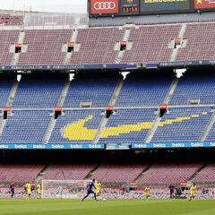 El Barça no jugaba a puerta cerrada desde 1925