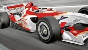 <b>PRIMERA IMAGEN. </b>La organización hizo público ayer el primer boceto del monoplaza sevillista.