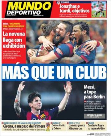 Portadas de la prensa deportiva