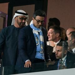 El jeque Mansour bin Zayed y su segundo partido viendo a Manchester City
