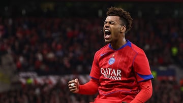 Desiré Doué hit a double for Paris Saint-Germain as Luis Enrique’s defending champions thumped Bayer Leverkusen in Germany.