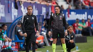 Arrasate durante el partido ante el Elche