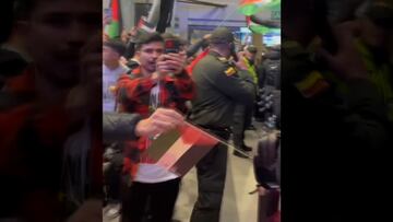 Jugadores de Palestino llegan a Colombia y esto ocurre: nadie se lo esperaba