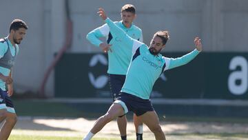 Isco, en un entrenamiento.