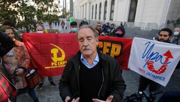 Santiago, 31 de mayo 2022.
El ex candidato presidencial Eduardo Artes participa en anuncio de la conformación del Comando nacional del Apruebo sin ilusiones.