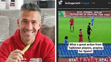 El exrojiblanco Luis Garc¨ªa se rinde a Tayikist¨¢n: "?Qu¨¦ gran gesto el rezar por Espa?a!"