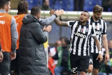 Arturo Vidal anotó el 1-0 sobre la Sampdoria 