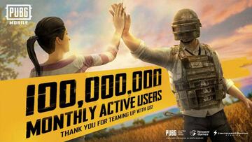 PUBG Mobile supera los 100 millones de usuarios activos al mes