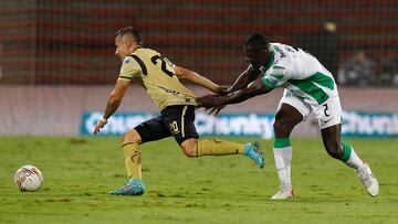 Gran partido en el Atanasio Girardot entre Atlético Nacional y Águilas Doradas. Dorlan Pabón abrió el marcador.