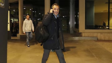 Prandelli en el aeropuerto de Manises.