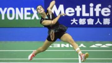 Carolina Marín, en el Abierto de Hong Kong.