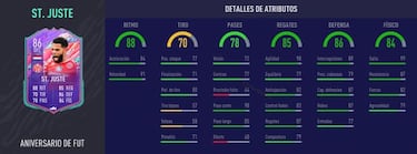 FIFA 21: St. Juste FUT Birthday, cómo completar sus desafíos de plantilla y estadísticas