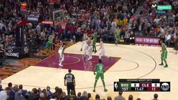 Tenía que ser él: Kyrie Irving anota la primera canasta de la temporada