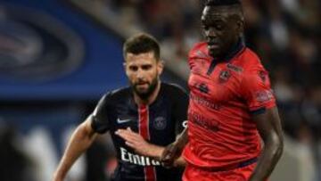 Thiago Motta (8) en su último partido con el PSG.