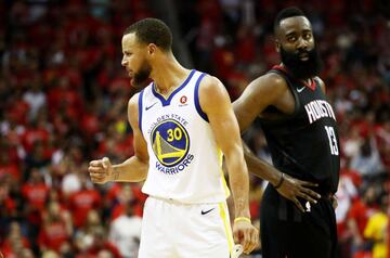 Curry y Harden, las dos caras; la victoria y la derrota.