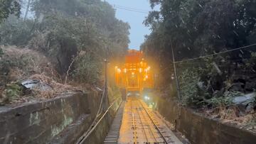 Cae nieve en Santiago y así queda el Cerro San Cristóbal: ¡increíble!