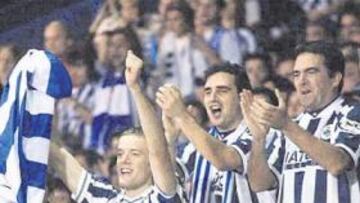 <b>SUFRIDORA. </b>La afición de la Real sigue siendo fiel, pero cada vez sufre más.