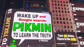 Pikmin publicidad fans Times Square Nueva York