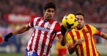 Diego Costa con Jordi Alba.