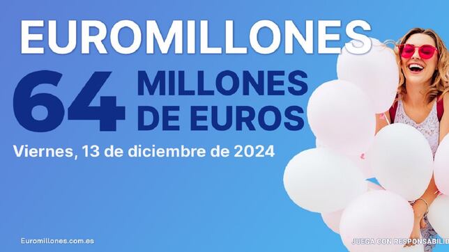 Euromillones: comprobar los resultados del sorteo de hoy, viernes 13 de diciembre