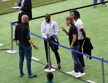 Zinedine Zidane, Claude Makelele, Christian Karembeu y Michel Salgado.