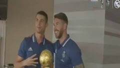 Regalazo de Ramos a Cristiano: ¡Un pastel del Balón de Oro!