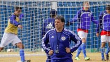 <b>FIRME. </b>Gerardo Martino, seleccionador de Paraguay, no descarta que los guaranís ganen a España.
