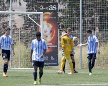 Partido de la final de los Infantiles entre el Málaga y el Betis. 