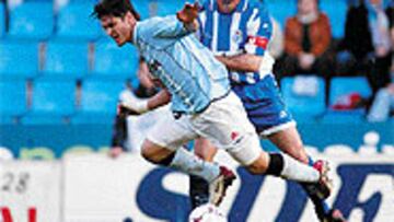 <b>EL CAMBIO ES BUENO</B>. El Celta goleó el domingo al Recreativo, con dos tantos de un Edu en racha.