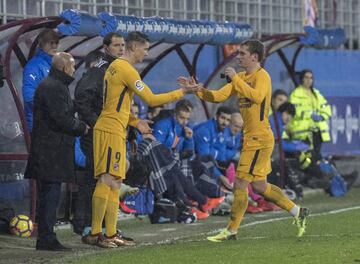 Griezmann fue sustituido por Fernando Torres.