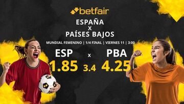 España vs. Países Bajos: horario, TV, estadísticas, cuadro y pronósticos del Mundial Femenino