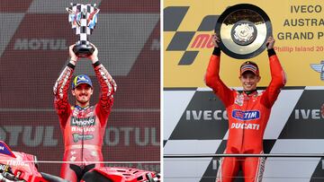 Bagnaia mejora a Stoner