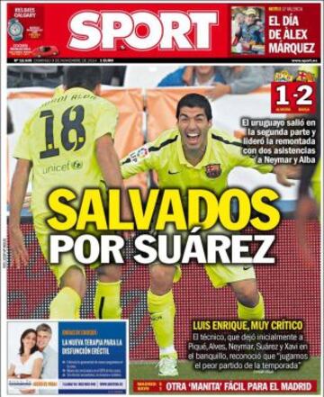 Portadas de la prensa deportiva