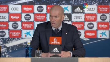 Zidane: "La segunda mitad fue casi perfecta, demuestra la personalidad de nuestro equipo"