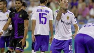 El Valladolid vive su regreso soñado en La Romareda