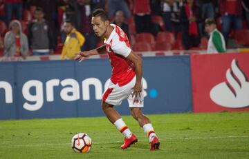 Morelo hizo su séptimo gol en la Libertadores. No alcanzó para vencer a Emelec.
